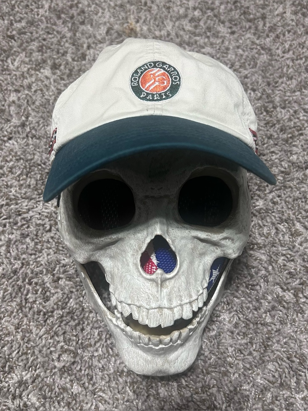 VINTAGE ROLAND GARROS PARIS PERRIER FRENCH OPEN TENNIS STRAPBACK DAD HAT CAP
